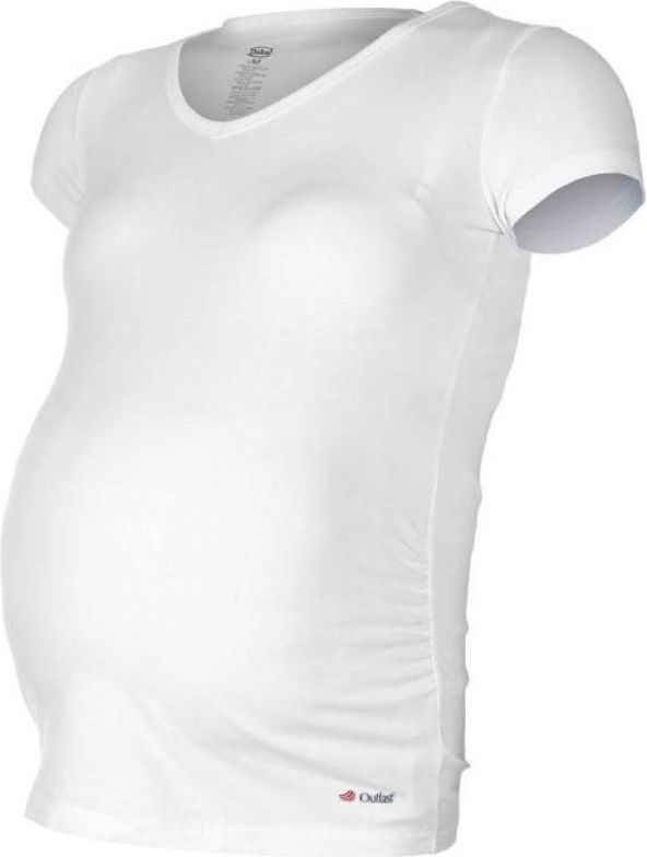 LITTLE ANGEL Tričko těhotenské KR tenké Outlast® M bílá - obrázek 1