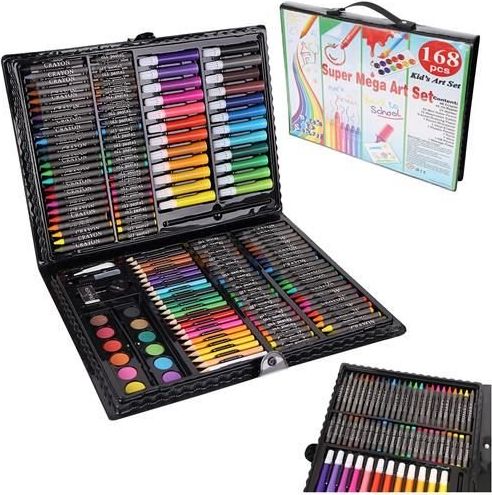 Velká souprava na malování a kreslení 168 ks