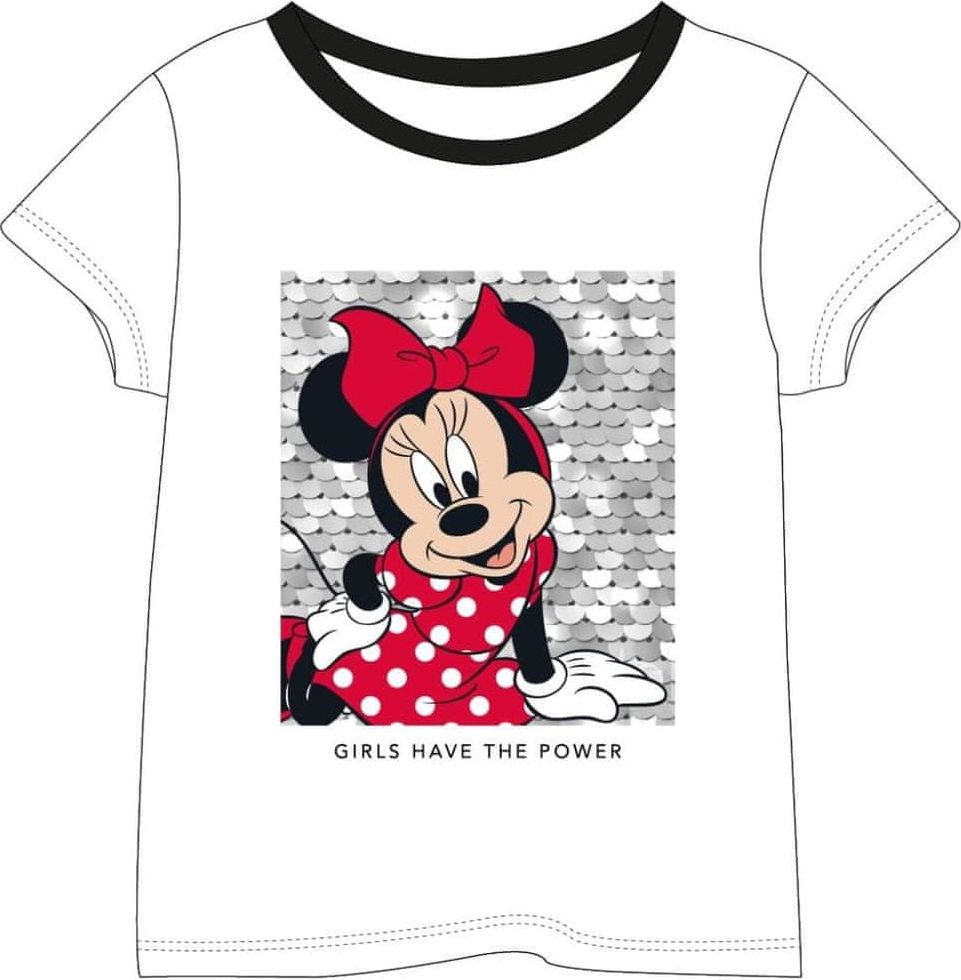 Disney dívčí tričko Minnie 2200007011 146 bílá - obrázek 1