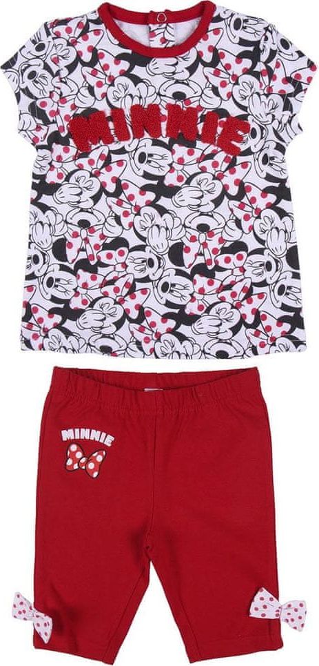 Disney dívčí set tričko a kraťasy Minnie 2200006962 86 červená - obrázek 1