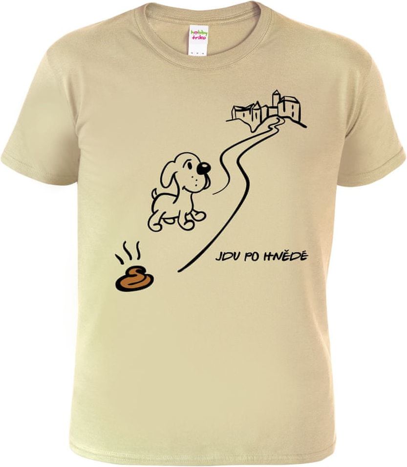 Hobbytriko Vtipné tričko - Jdu po hnědé Barva: Nebesky modrá (15), Velikost: S - obrázek 1