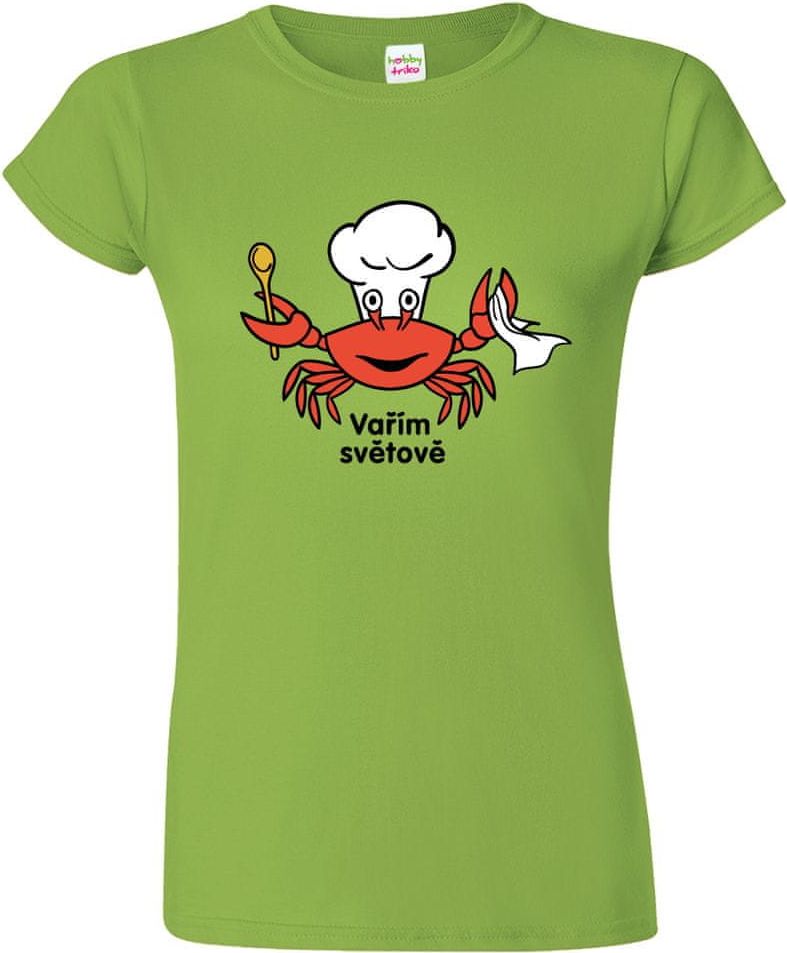 Hobbytriko Tričko pro kuchařku - Krab Barva: Apple Green (92), Velikost: XL - obrázek 1