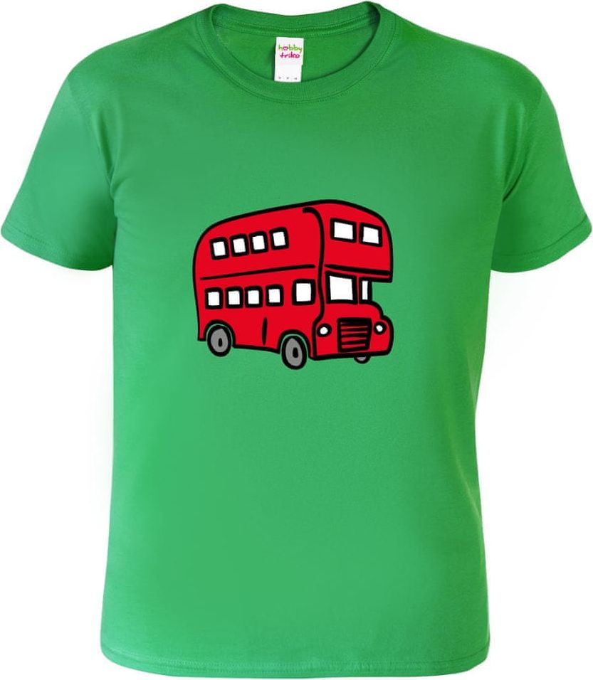 Hobbytriko Triko dětské - Double Decker Bus Barva: Středně zelená (16), Velikost: 4 roky / 110 cm - obrázek 1