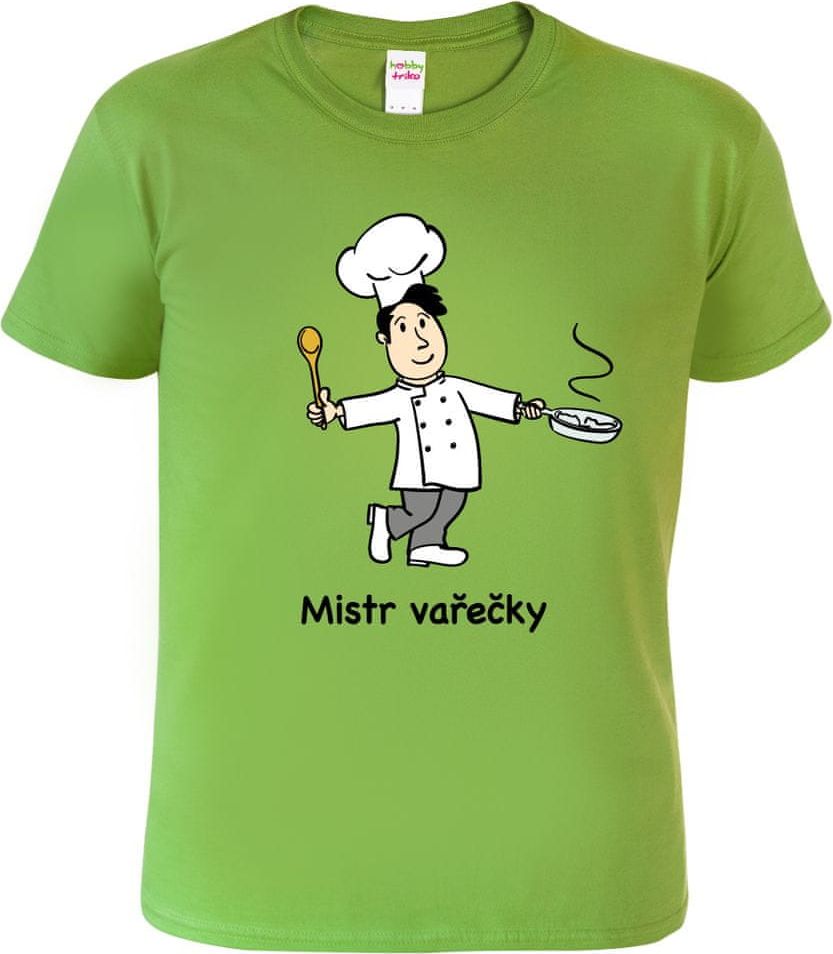 Hobbytriko Tričko pro kuchaře - Mistr vařečky Barva: Apple Green (92), Velikost: S - obrázek 1