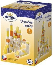 Detoa Dřevěné kostky L 96 dílků poškozený obal - obrázek 2