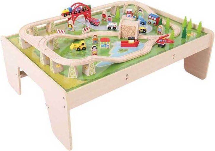 Bigjigs Rail Vláčkodráha Services a stůl poškozený obal - obrázek 1