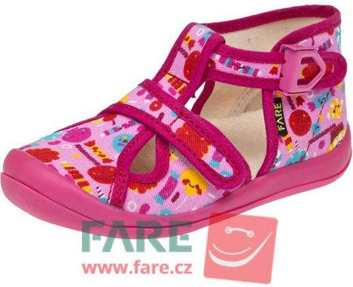 Dětské textilní sandálky / papučky FARE 4119441 Velikost: 29 - obrázek 1