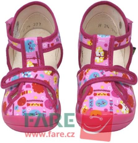 Dětské textilní sandálky / papučky FARE 4119441 Velikost: 29 - obrázek 2