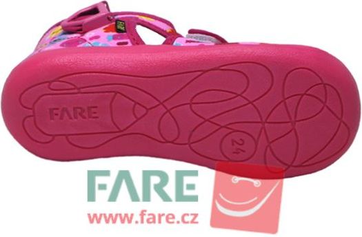 Dětské textilní sandálky / papučky FARE 4119441 Velikost: 29 - obrázek 3
