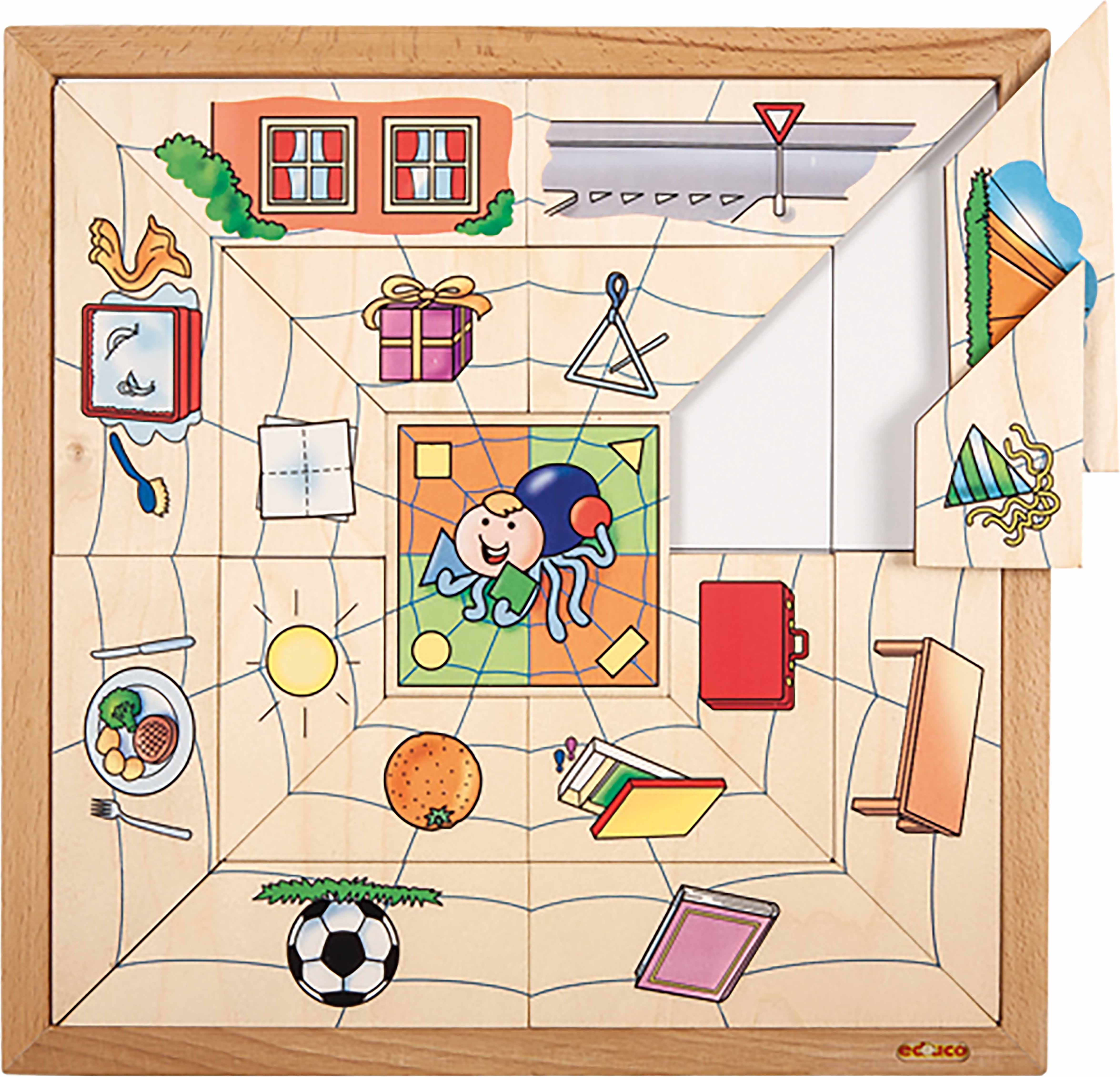 Educo Puzzle Pavoučí síť - tvary - obrázek 2
