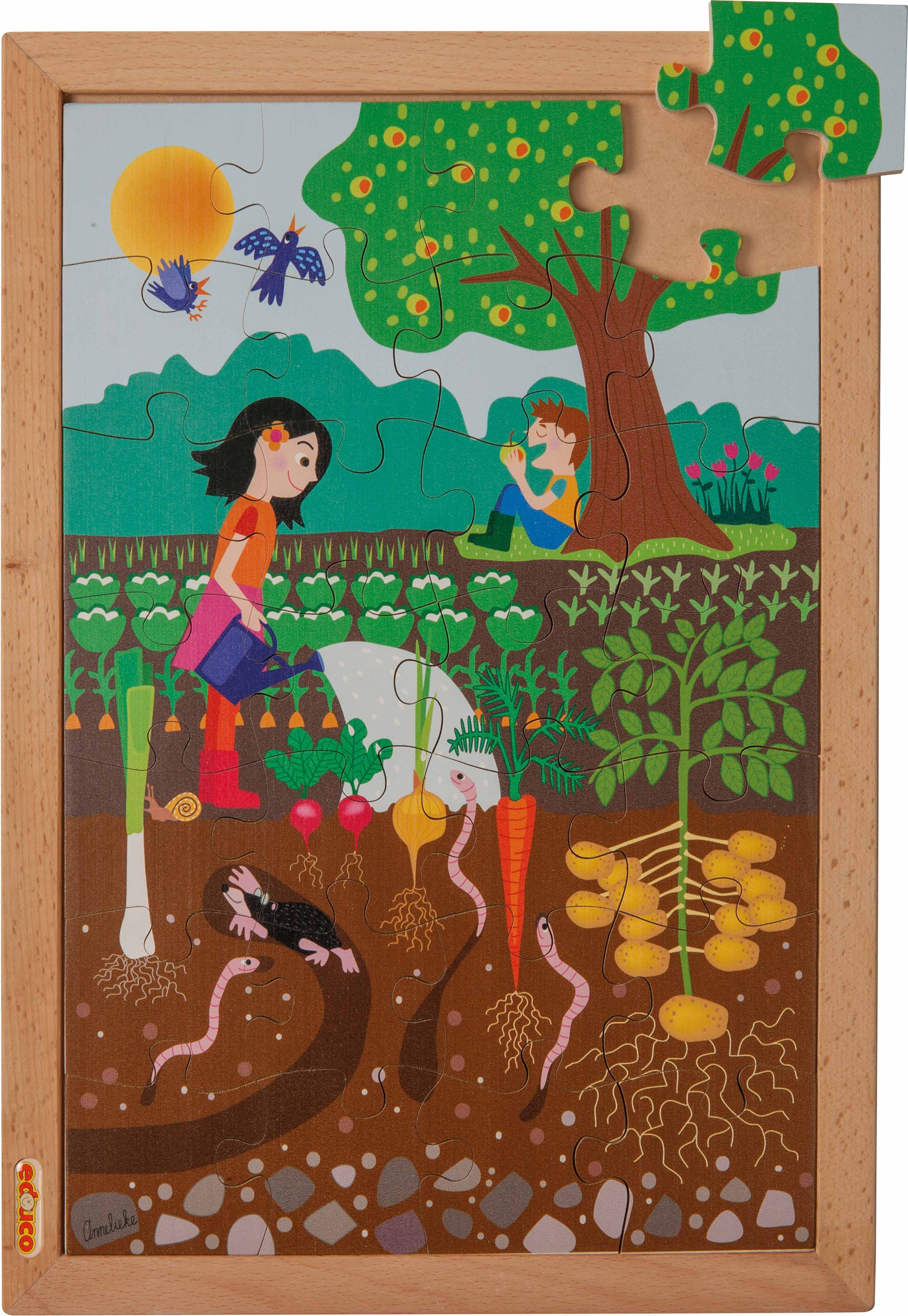 Educo Above and beneath puzzle - into the garden (28) - obrázek 2