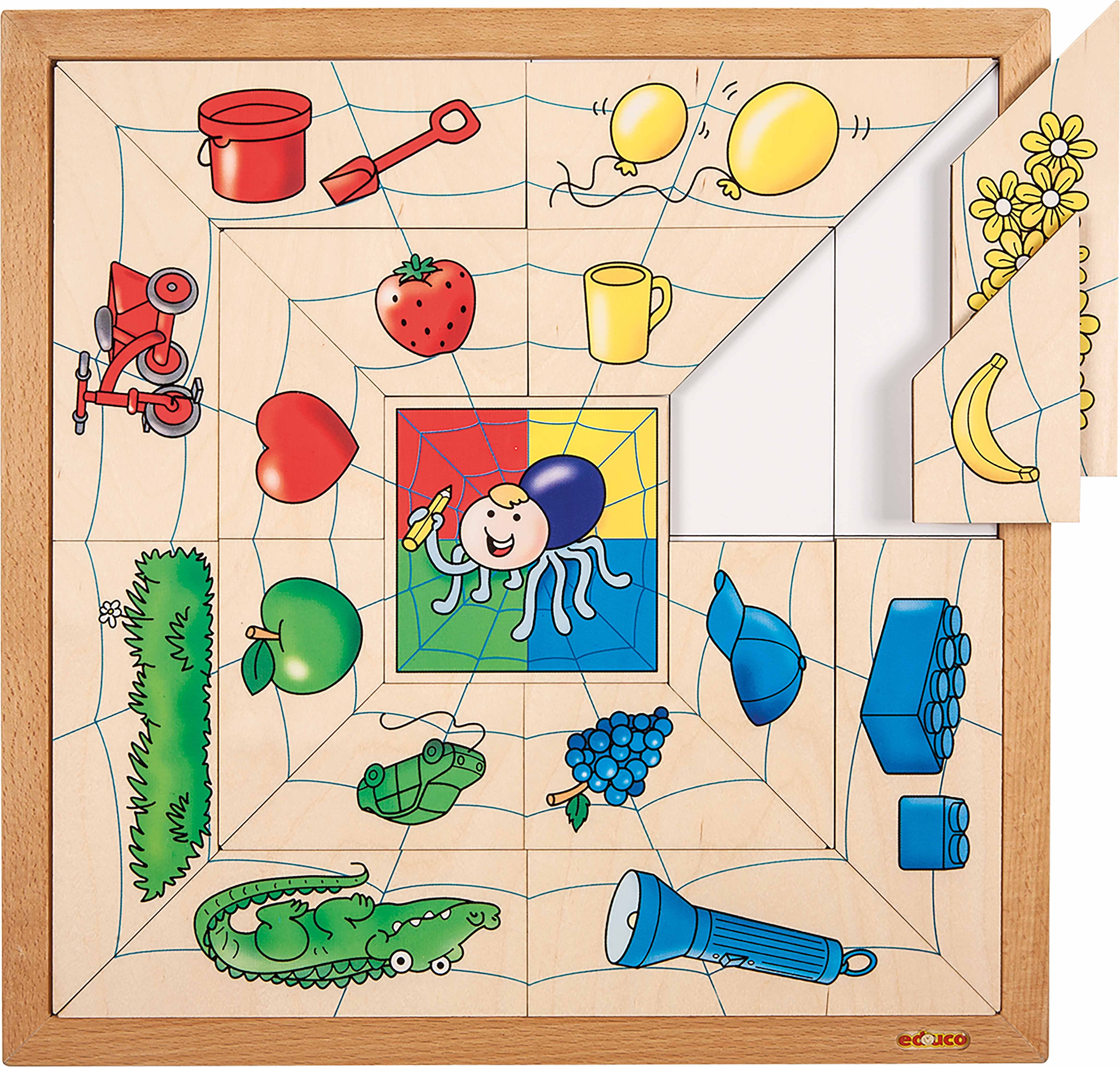 Educo Puzzle Pavoučí síť - barvy - obrázek 2