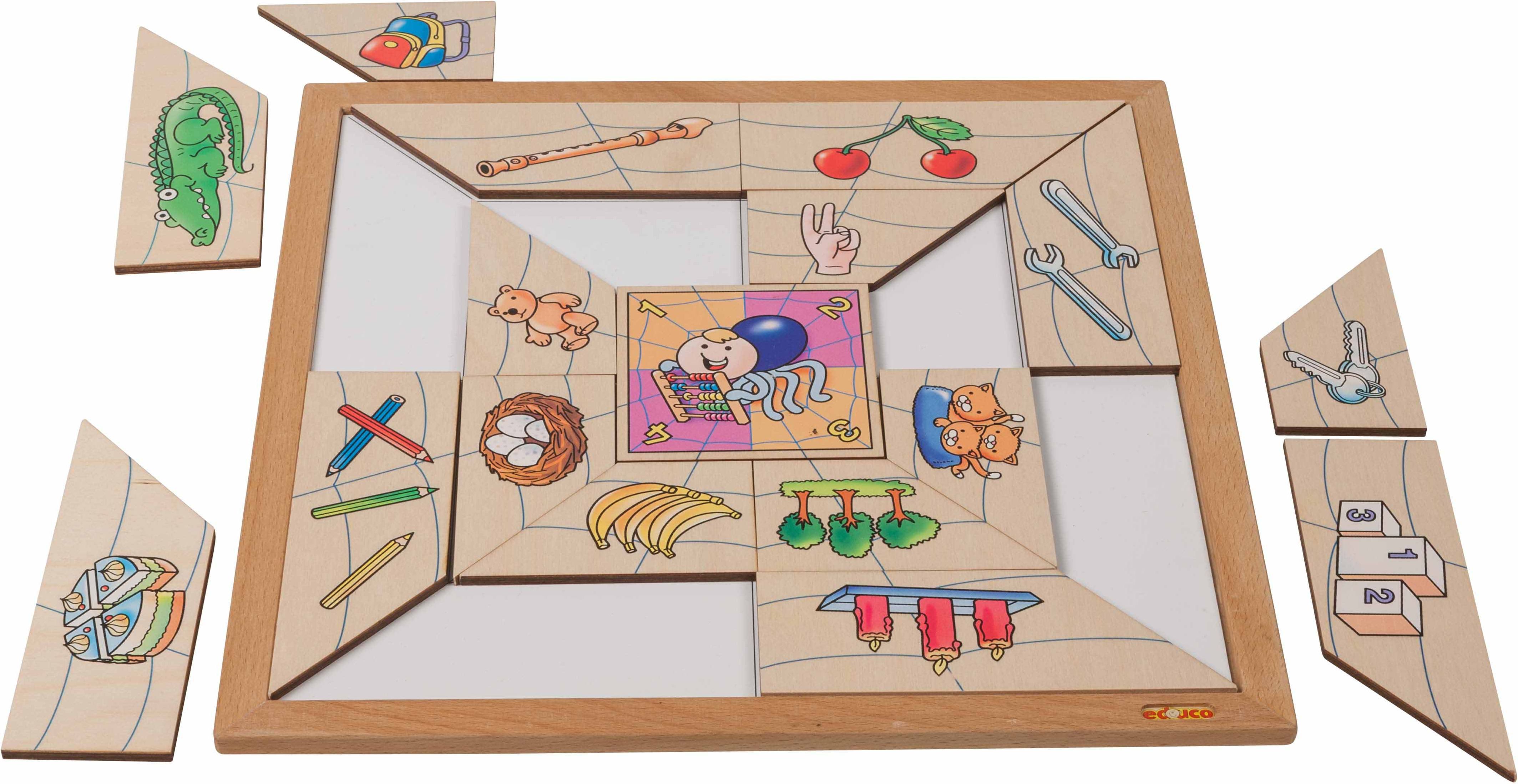 Educo Puzzle Pavoučí síť - počty - obrázek 3