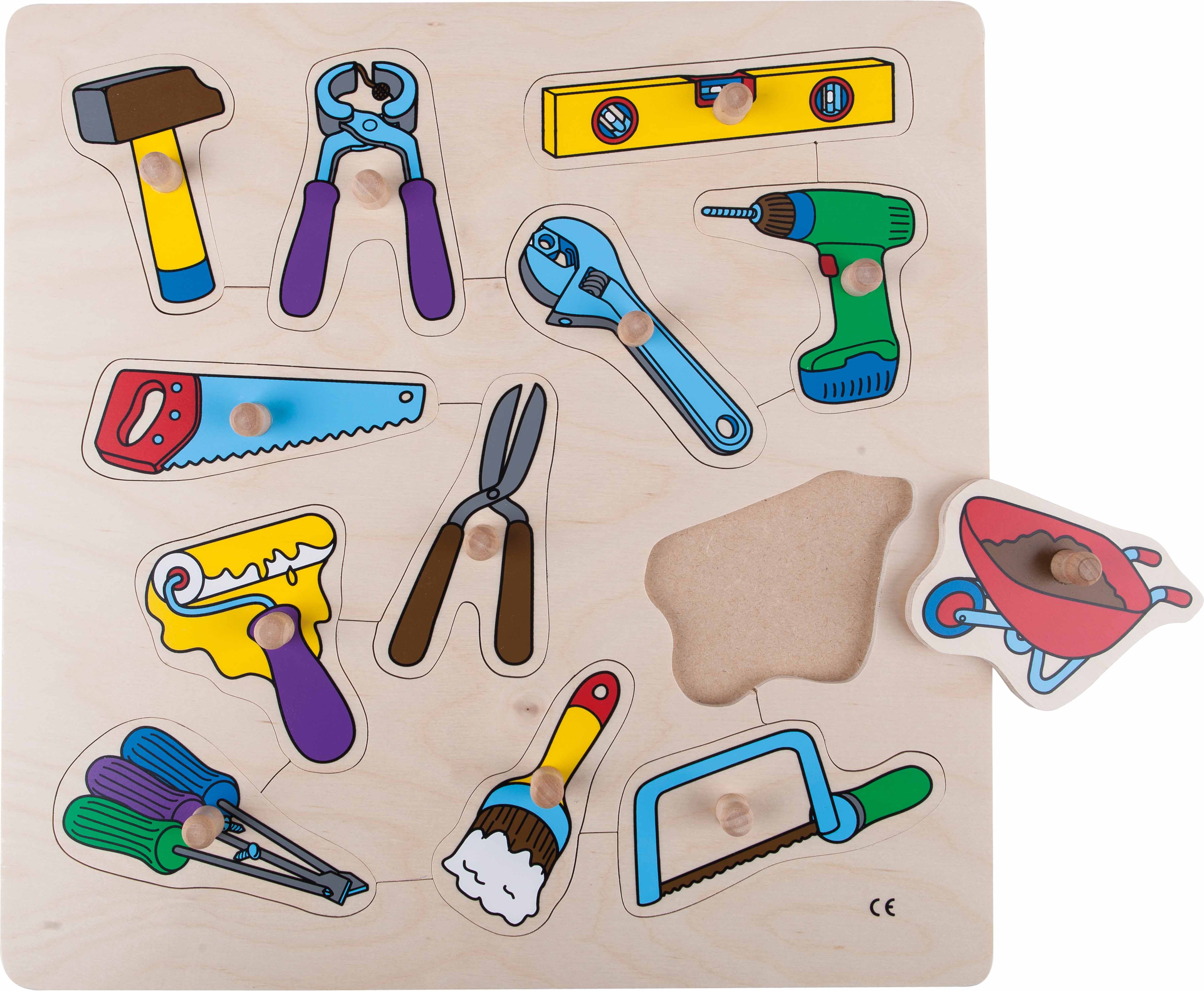 Educo Puzzle s úchyty - nářadí - obrázek 2