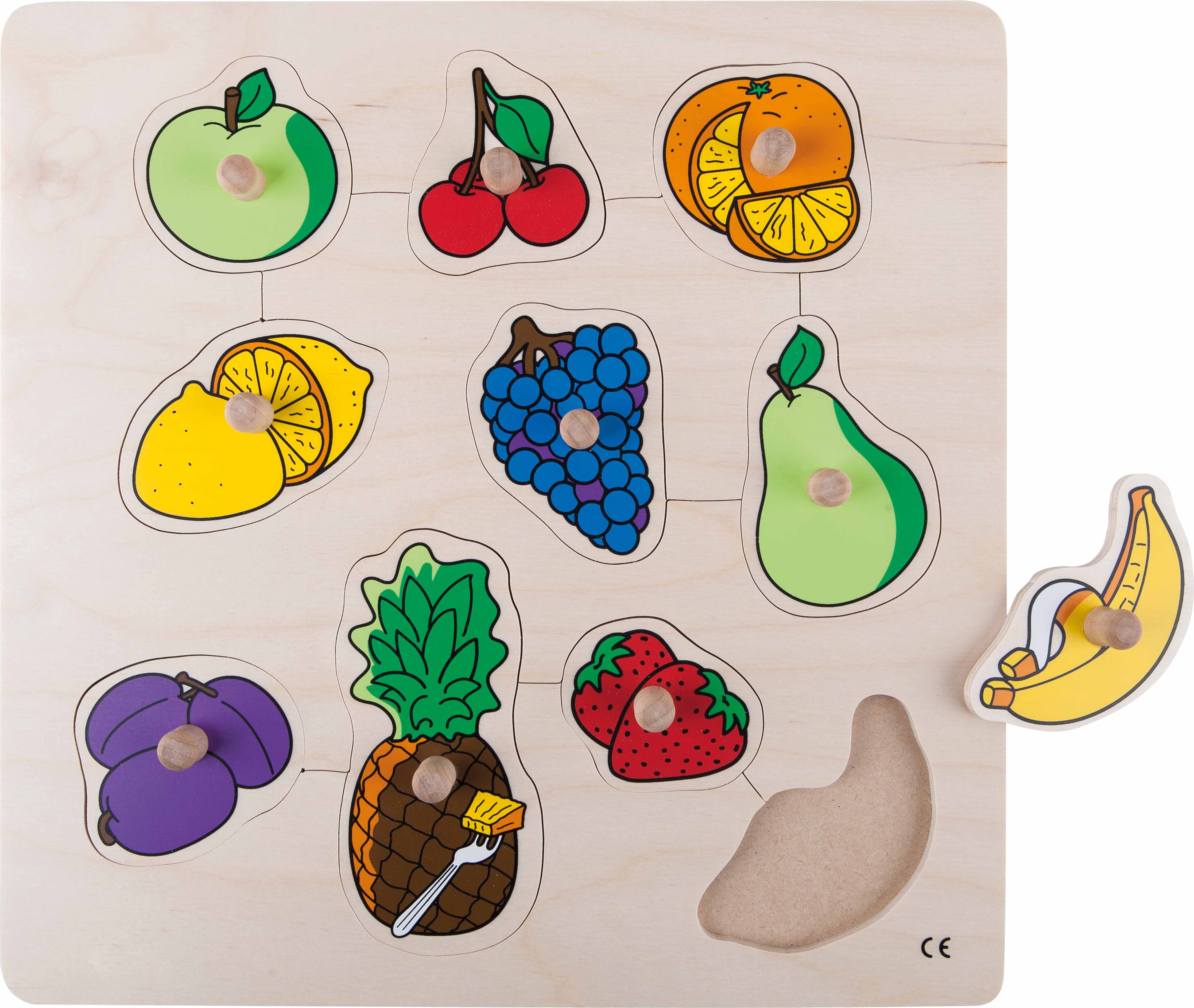 Educo Puzzle s úchyty - ovoce - obrázek 2