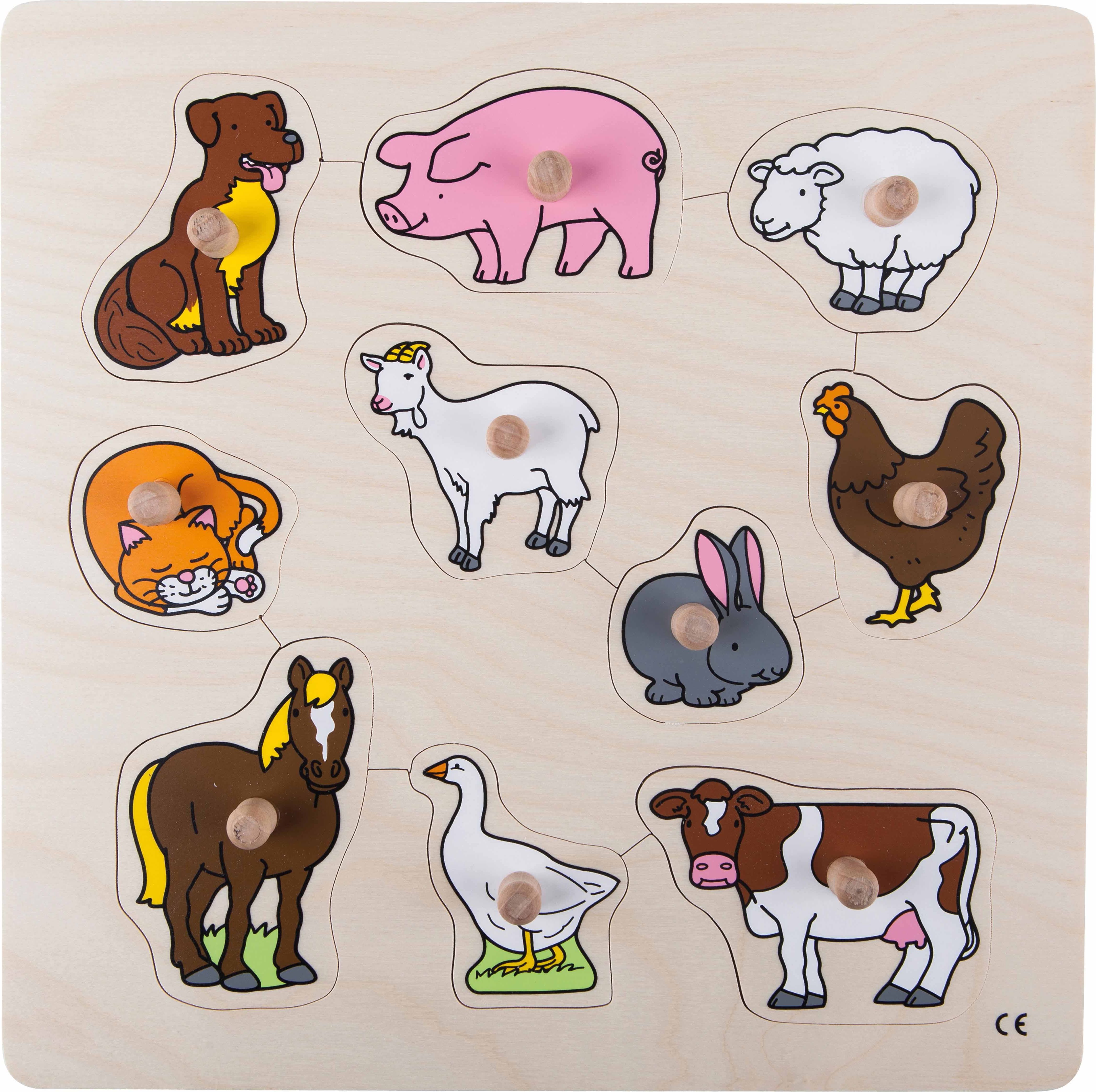 Educo Puzzle s úchyty - farma - obrázek 1
