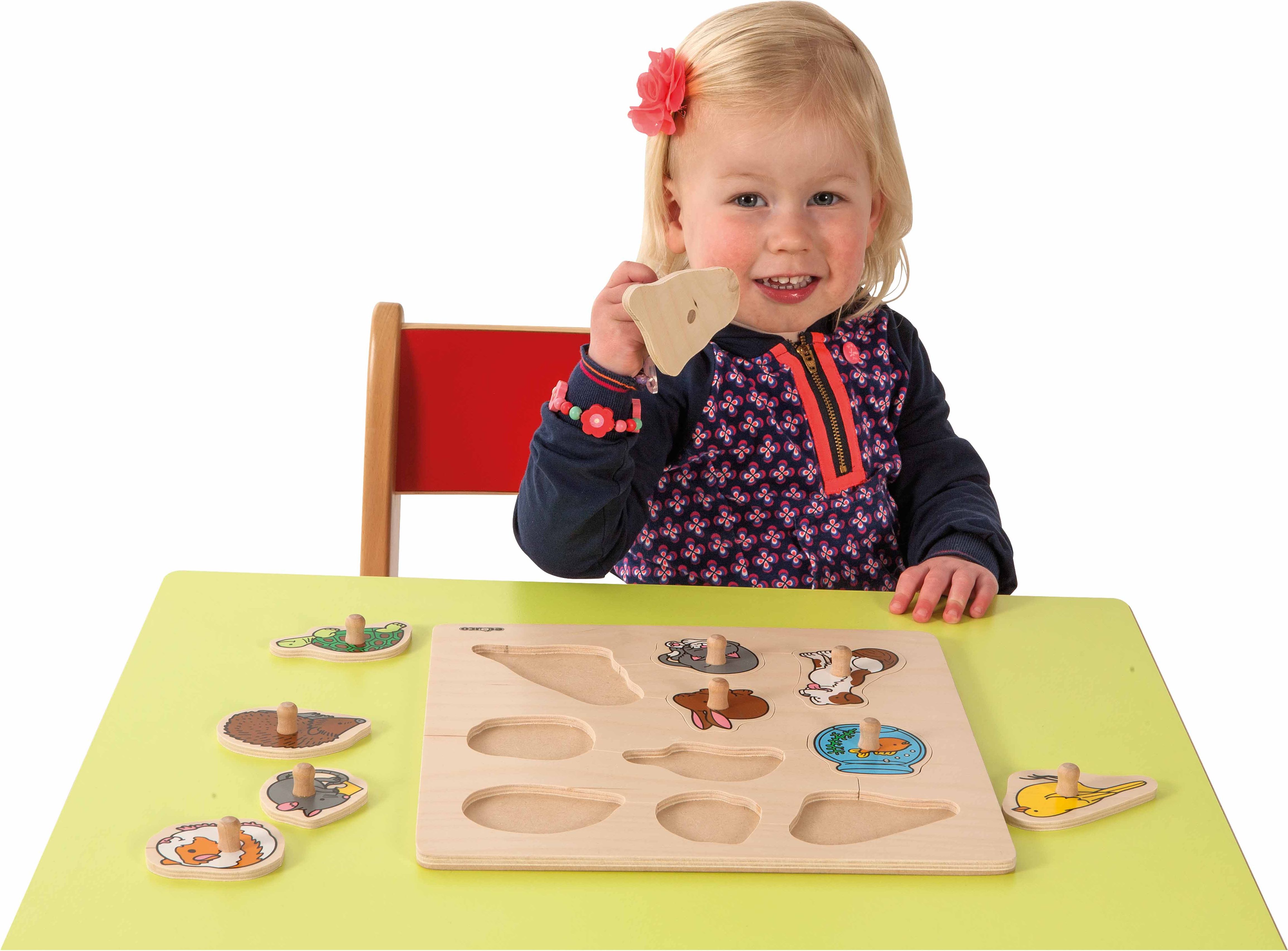 Educo Puzzle s úchyty - mazlíčci - obrázek 2