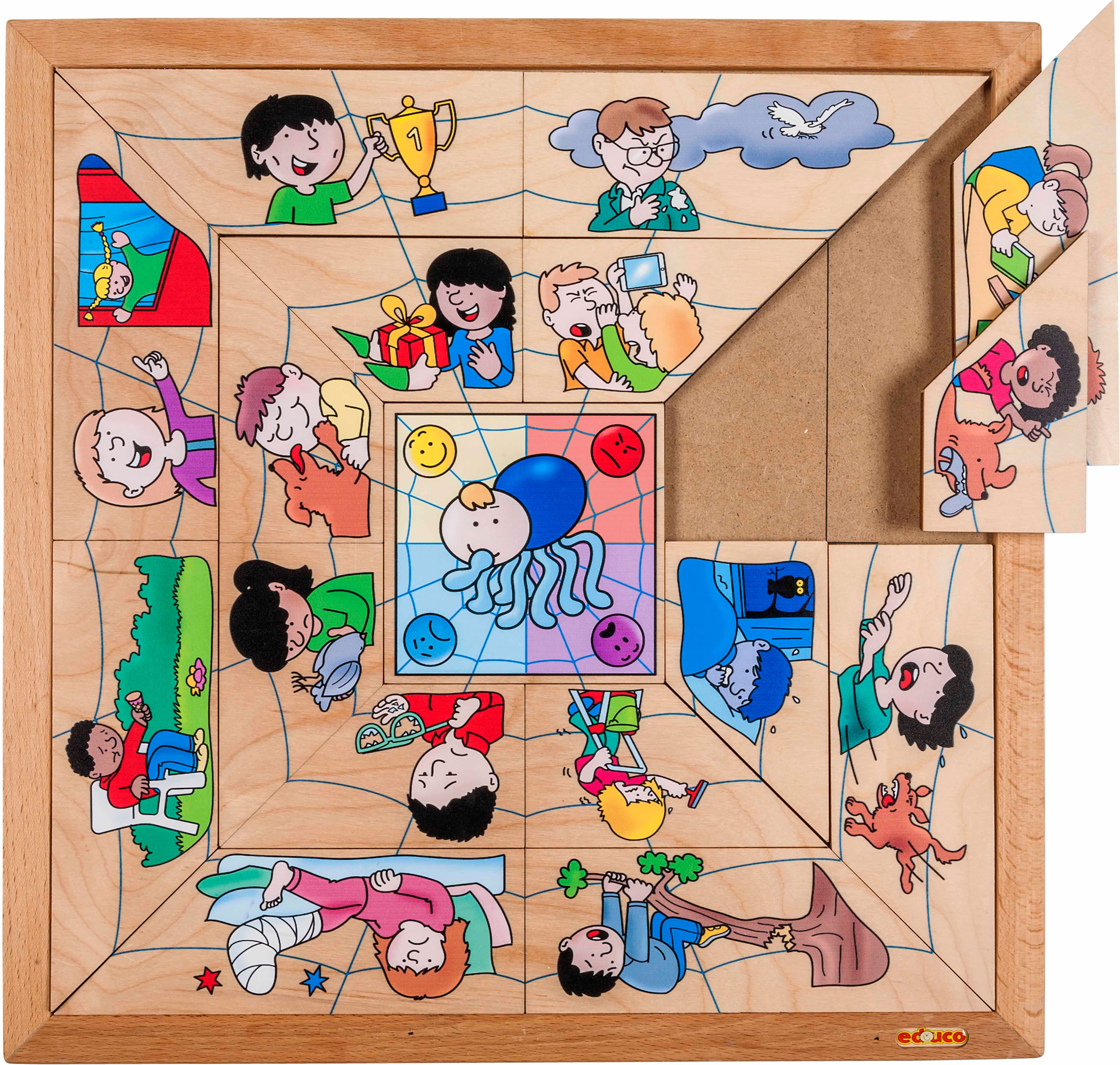 Educo Puzzle Pavoučí síť - emoce - obrázek 1