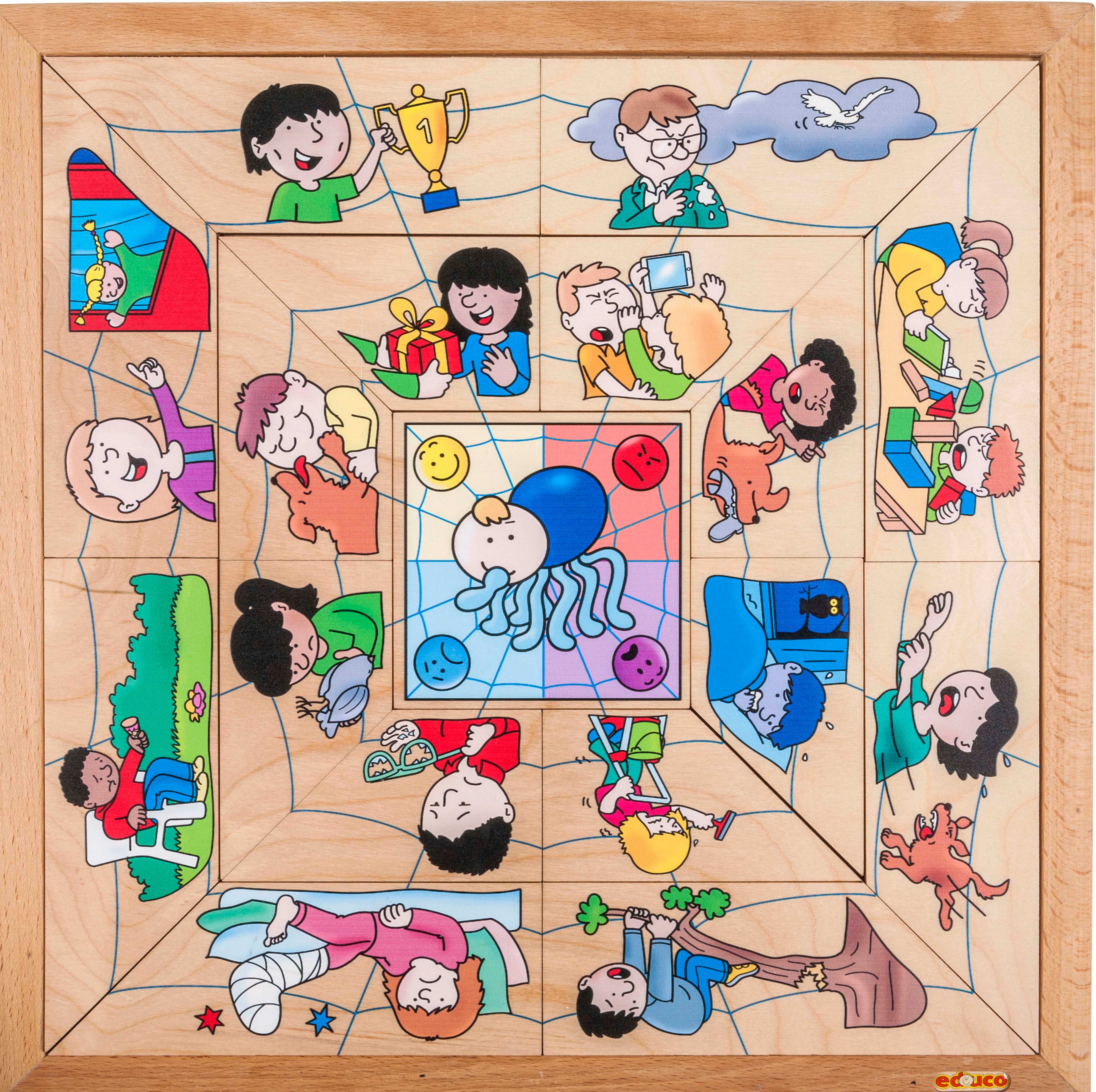 Educo Puzzle Pavoučí síť - emoce - obrázek 2