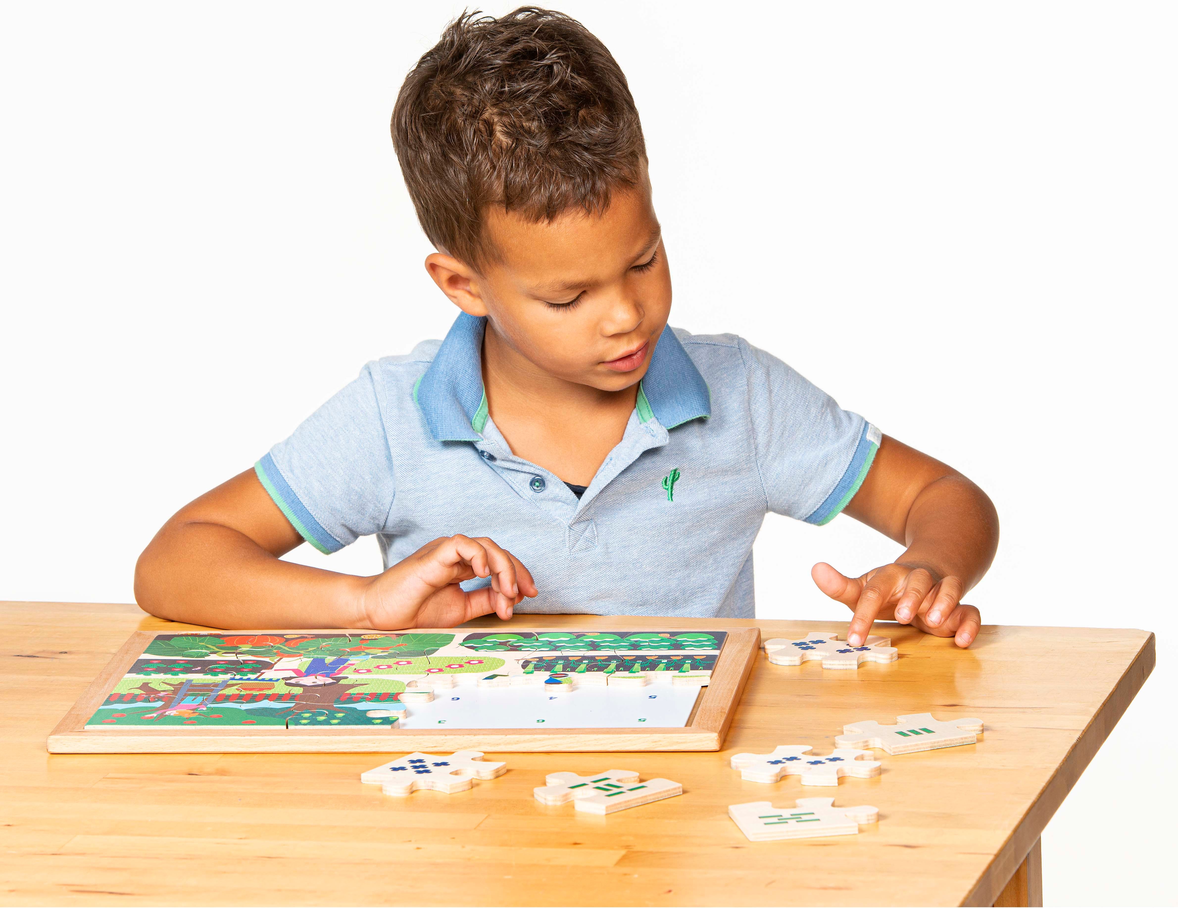 Math puzzles number sense - set of 4 l Wooden puzzles l Educo - obrázek 2