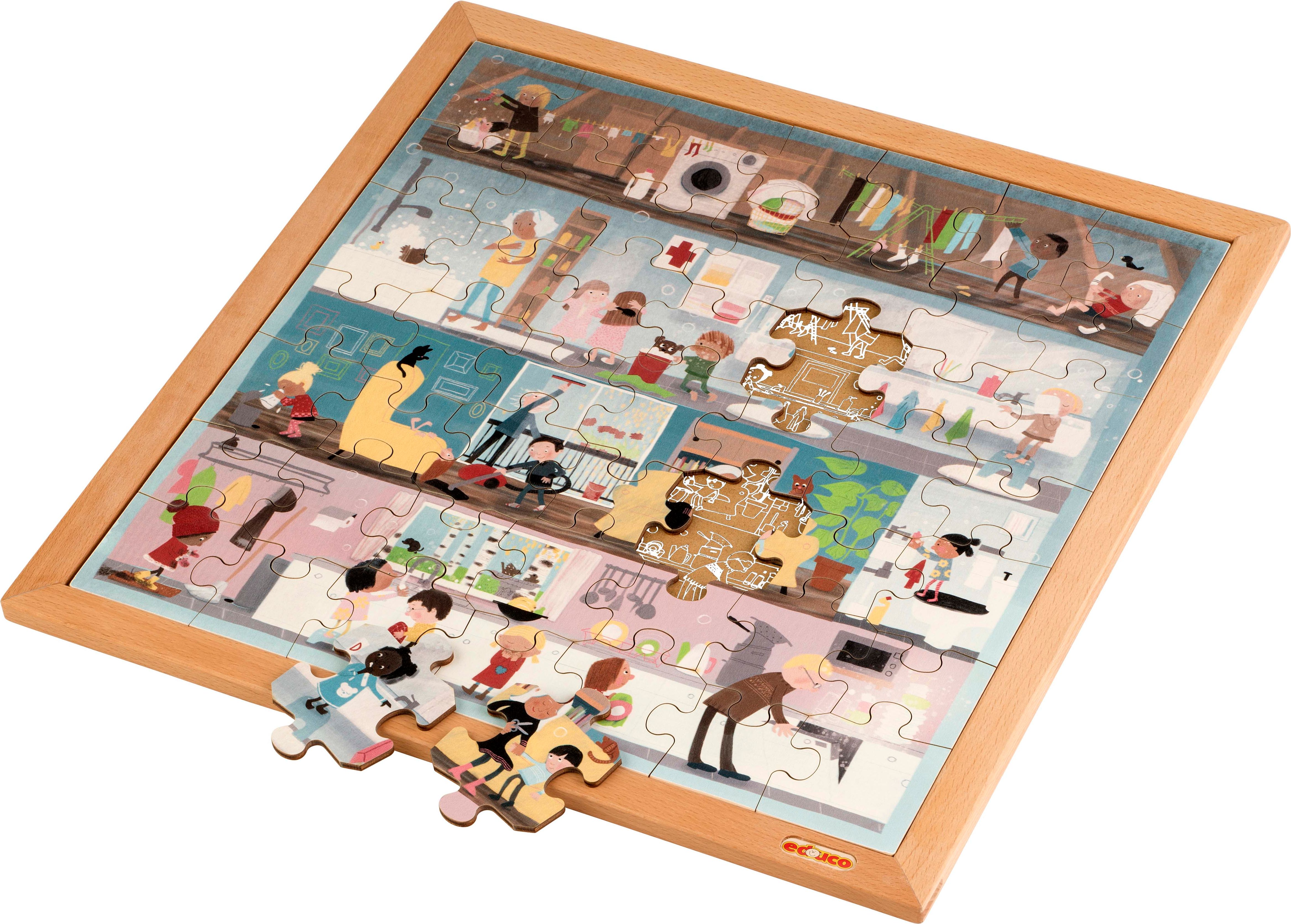 Vocabulary puzzle - personal hygiene l Wooden puzzles l 49 puzzle pieces l Educo - obrázek 1