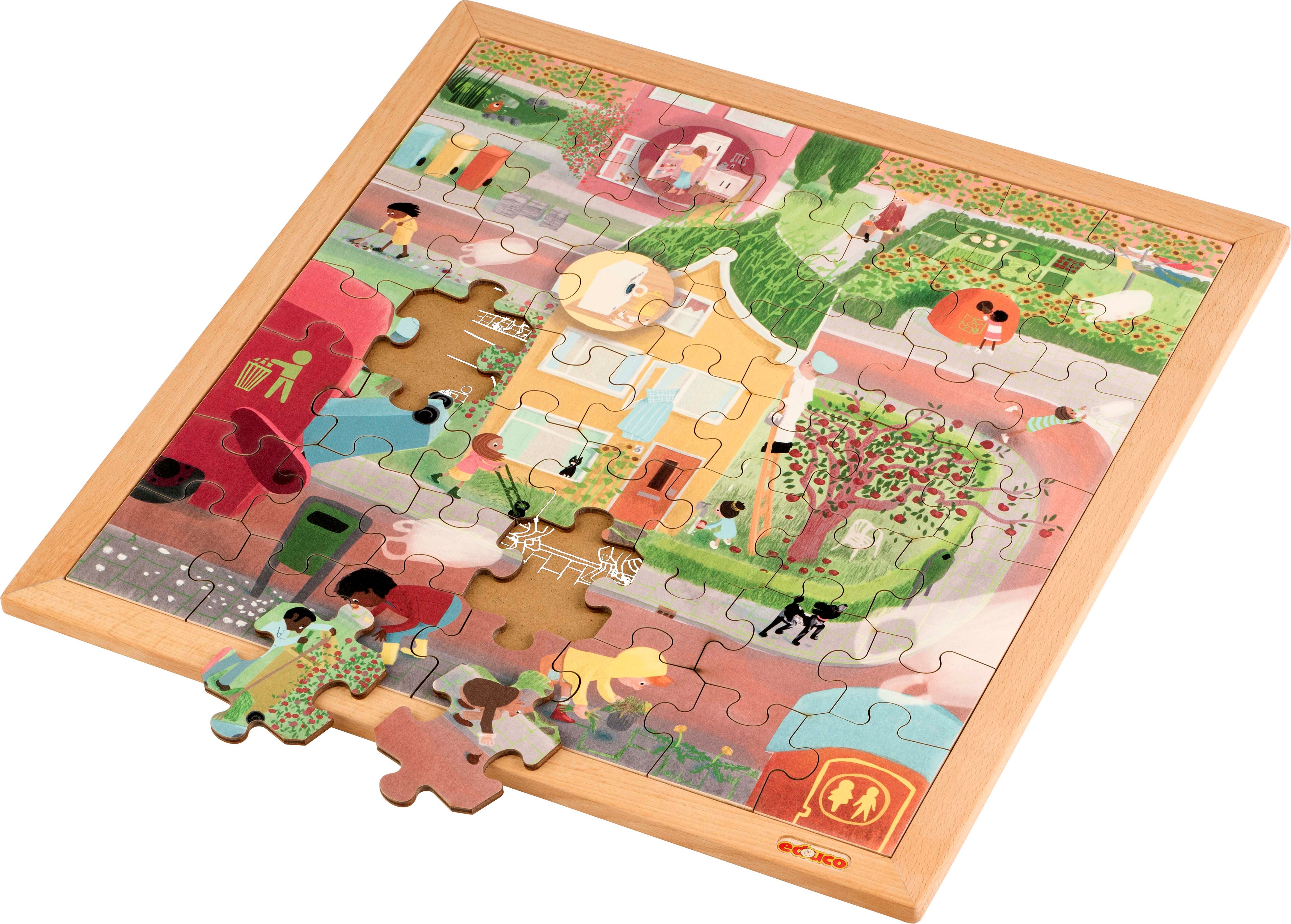 Vocabulary puzzle - general hygiene l Wooden puzzles l 49 puzzle pieces l Educo - obrázek 1