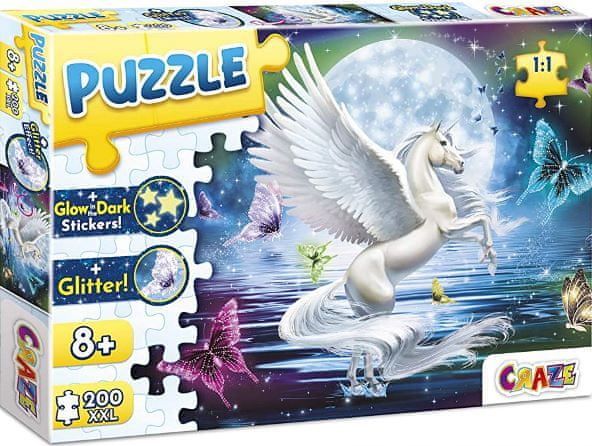 Craze Třpytivé puzzle světélkující Moonlight Pegasus XXL - obrázek 1