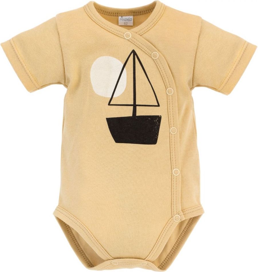 Body krátký rukáv rozepínací Pinokio Summertime Beige Ship - obrázek 1