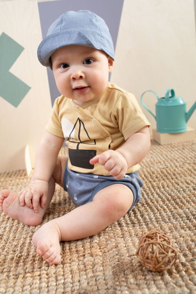 Body krátký rukáv rozepínací Pinokio Summertime Beige Ship - obrázek 2