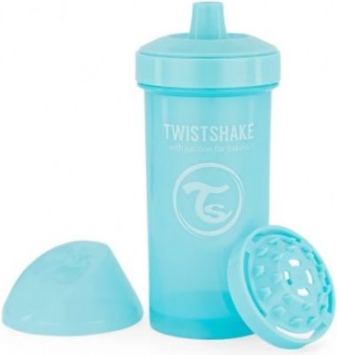 Láhev pro děti Twistshake se sítkem, 12 m+, 360 ml, modrý - obrázek 1