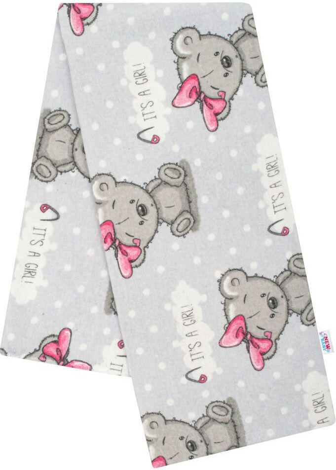 NEW BABY Flanelová plena s potiskem Varianta: New Baby Cute Teddy - bílá - obrázek 34