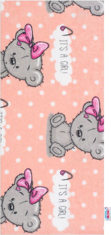 NEW BABY Flanelová plena s potiskem Varianta: New Baby Cute Teddy - bílá - obrázek 69