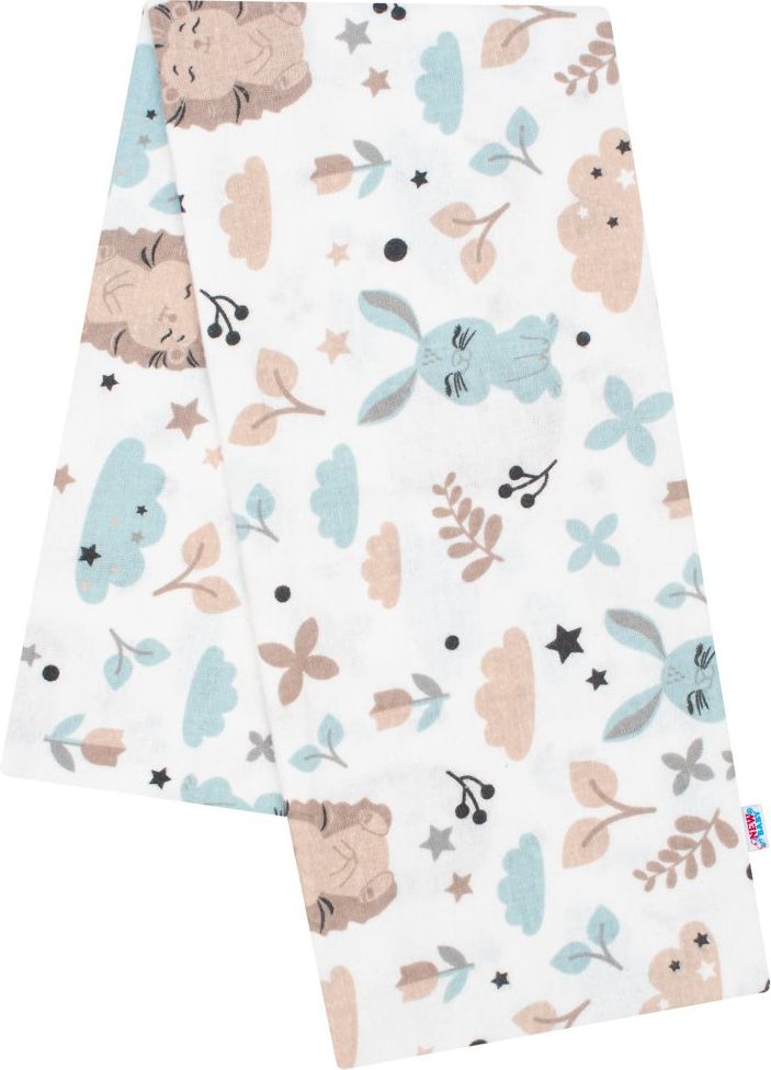 NEW BABY Flanelová plena s potiskem Varianta: New Baby Cute Teddy - bílá - obrázek 79