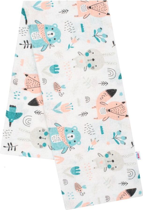 NEW BABY Flanelová plena s potiskem Varianta: New Baby zvířátka - bílá - obrázek 33