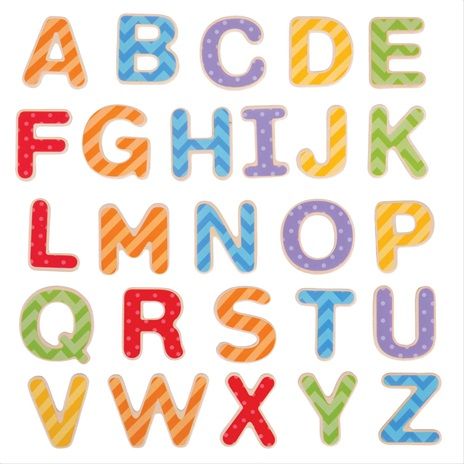 Bigjigs Toys Magnetická barevná abeceda (velká písmena) - obrázek 1