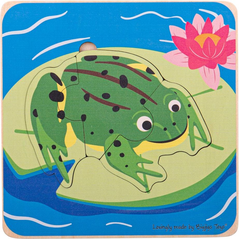 Bigjigs Toys Vkládací puzzle životní cykly žáby - obrázek 1