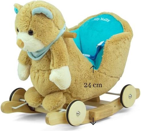 MILLY MALLY Houpací Varianta: hračka s melodií a kolečky Milly Mally Polly Medvídek šedo-modrý - šedá - obrázek 27