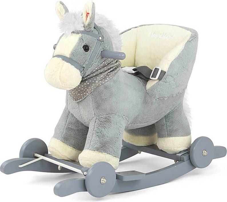 MILLY MALLY Houpací Varianta: hračka s melodií a kolečky Milly Mally Polly Medvídek šedo-růžový - šedá - obrázek 5