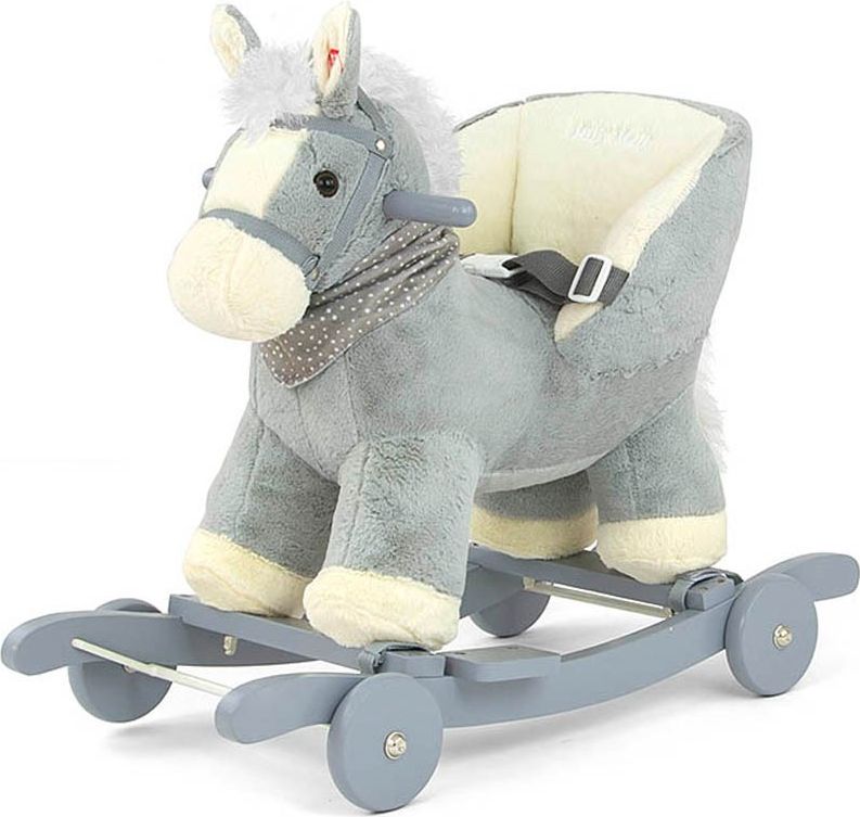 MILLY MALLY Houpací Varianta: hračka s melodií a kolečky Milly Mally Polly Medvídek šedo-růžový - šedá - obrázek 6