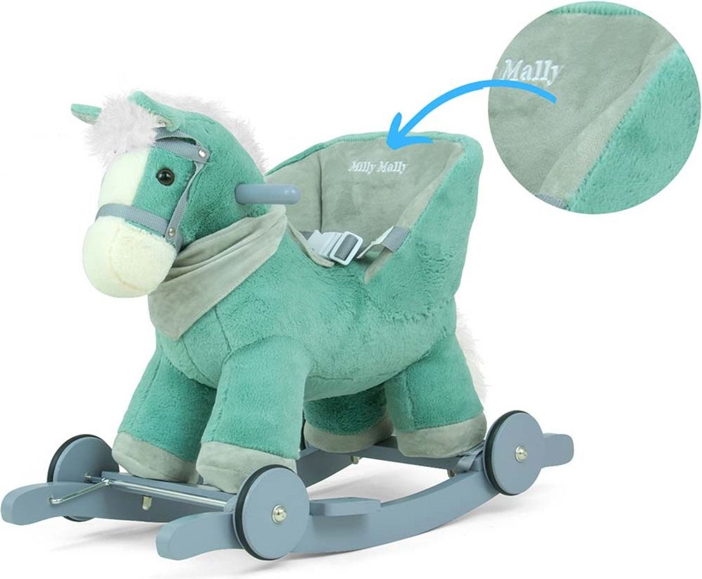MILLY MALLY Houpací Varianta: hračka s melodií a kolečky Milly Mally Polly Medvídek šedo-růžový - šedá - obrázek 15