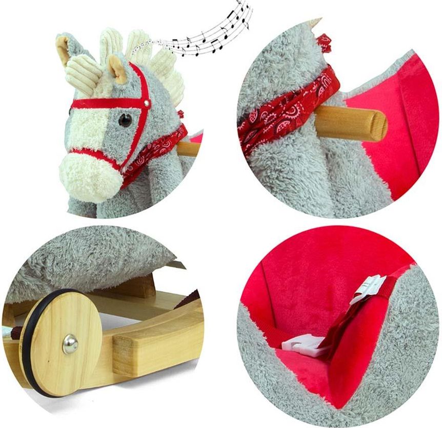MILLY MALLY Houpací Varianta: hračka s melodií a kolečky Milly Mally Polly Medvídek šedo-růžový - šedá - obrázek 18