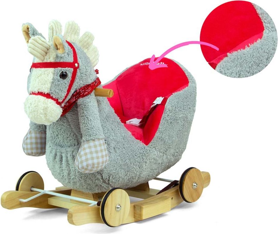 MILLY MALLY Houpací Varianta: hračka s melodií a kolečky Milly Mally Polly Medvídek šedo-růžový - šedá - obrázek 19