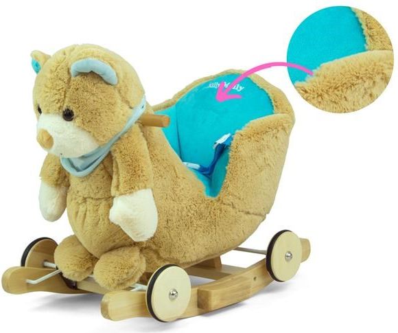 MILLY MALLY Houpací Varianta: hračka s melodií a kolečky Milly Mally Polly Medvídek šedo-růžový - šedá - obrázek 25