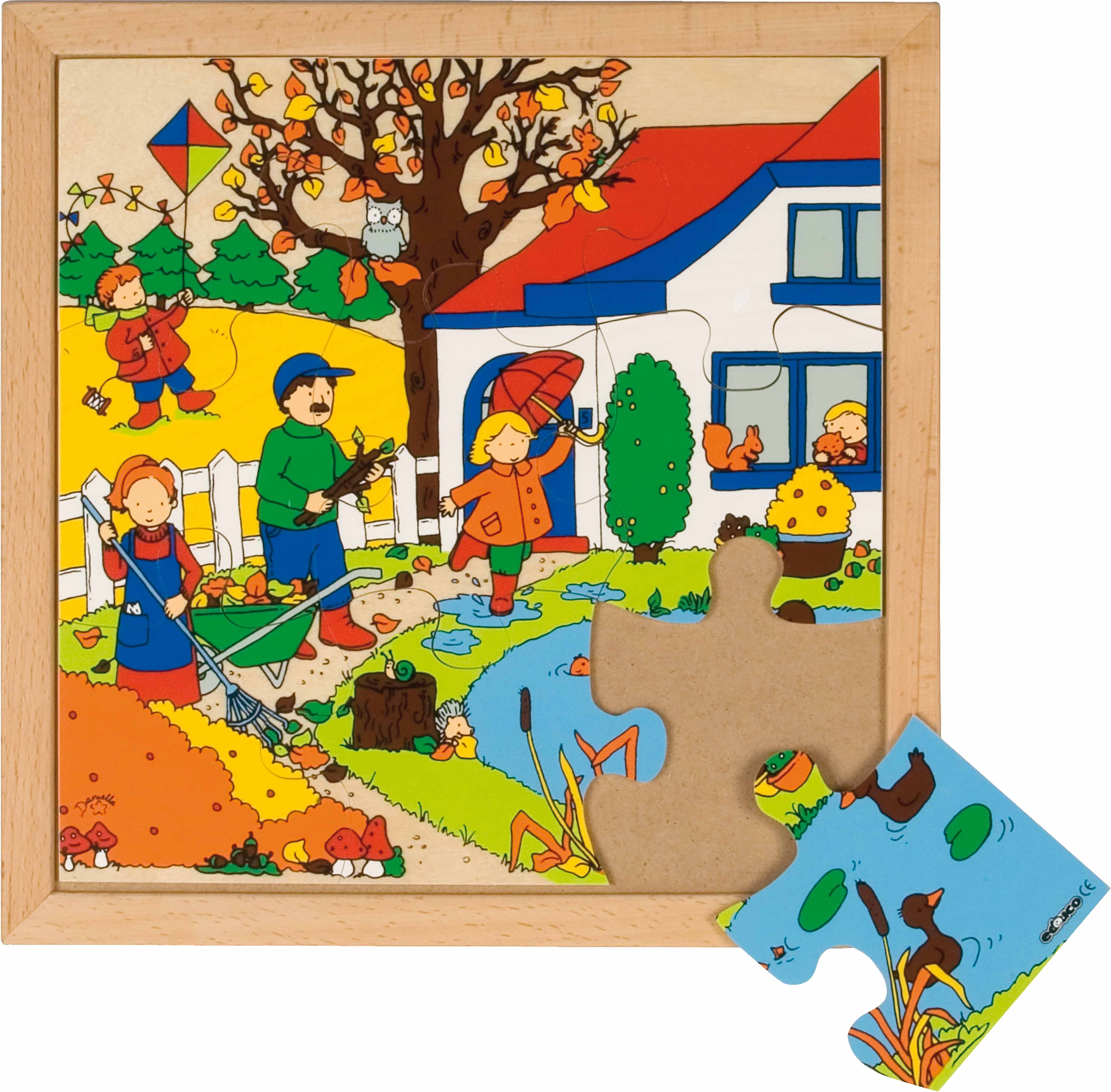 Educo Puzzle Roční období - podzim - obrázek 1
