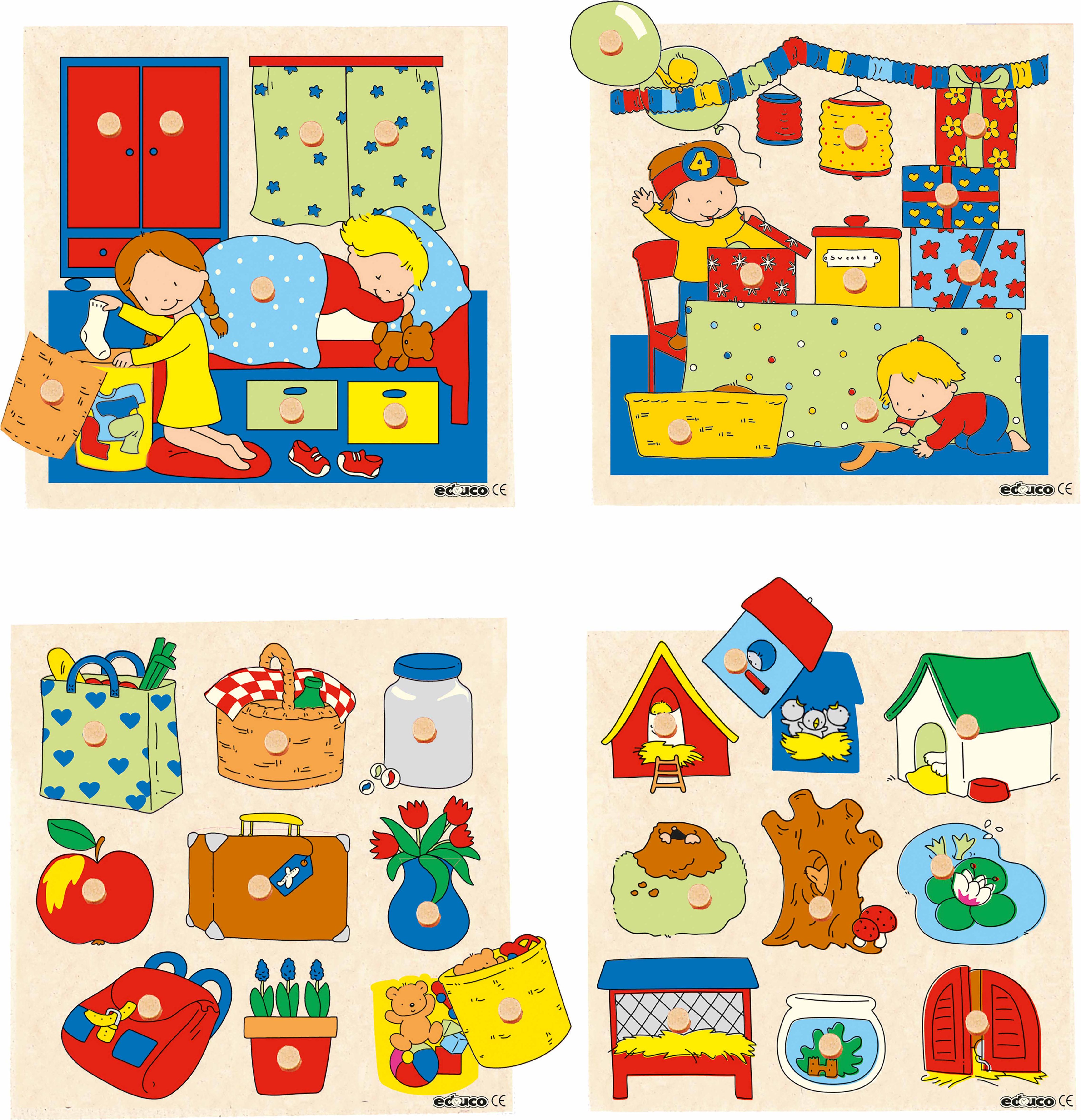 Educo Puzzle s úchyty a překvapením - ložnice - obrázek 2