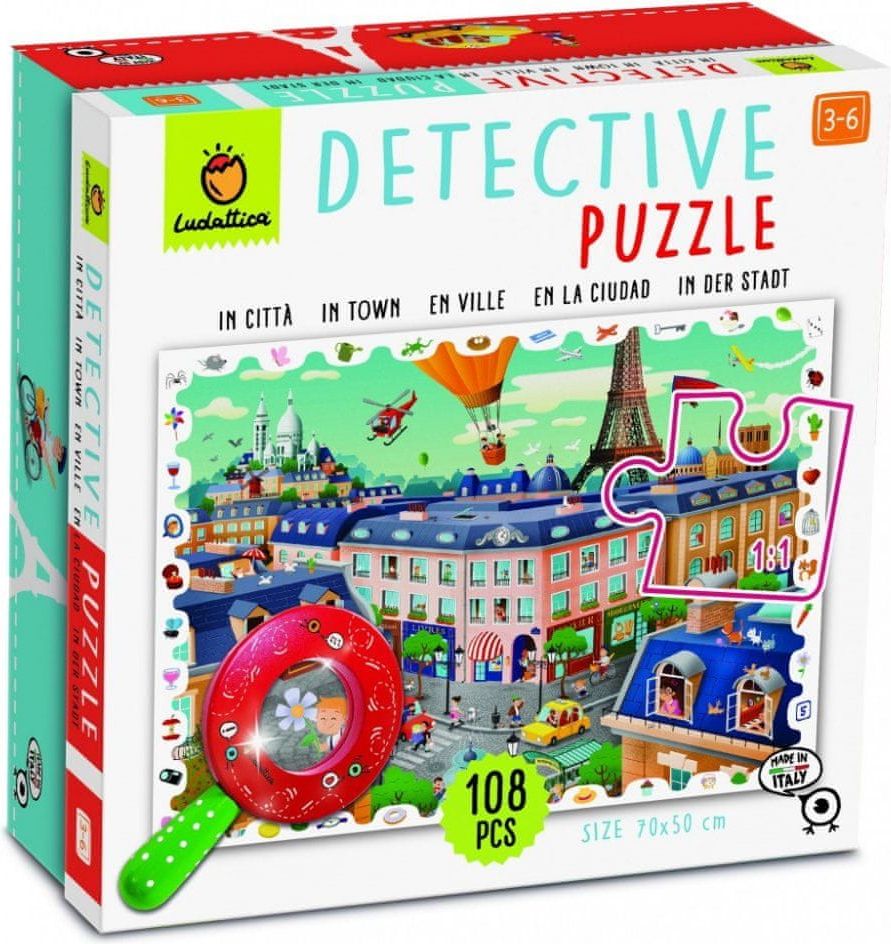 Ludattica Detektivní puzzle s lupou - Ludattica - Město - obrázek 1