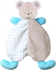 Hračka plyšová - USÍNÁČEK BEAR TONY šedo-tyrkysový - BabyOno - obrázek 1