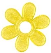 Kousátko gelové - KYTIČKA žluté - BabyOno - obrázek 1