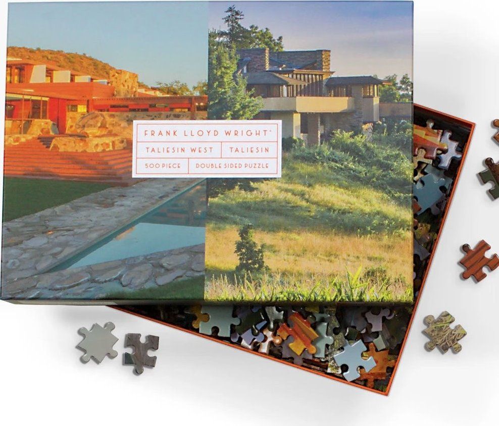 GALISON Oboustranné puzzle Frank Lloyd Wright: Taliesin a Taliesin West 500 dílků - obrázek 2