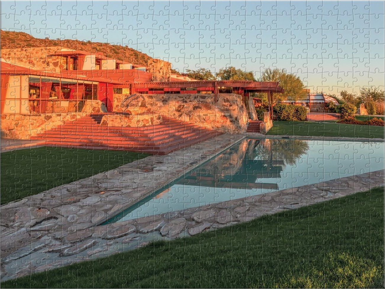 GALISON Oboustranné puzzle Frank Lloyd Wright: Taliesin a Taliesin West 500 dílků - obrázek 7